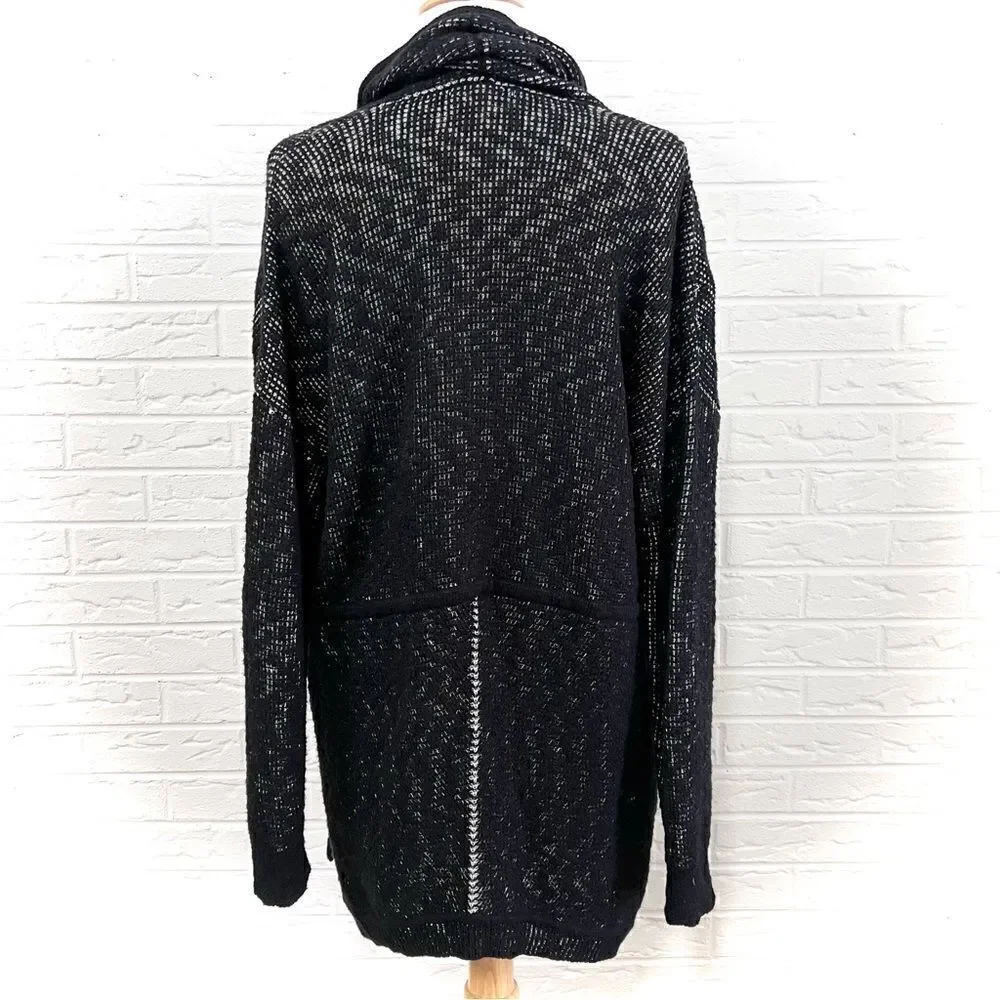 Eileen Fisher Organic Cotton Reversible Cardigan Sweater Size Small